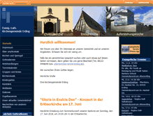 Tablet Screenshot of ev-kirche-erding.de